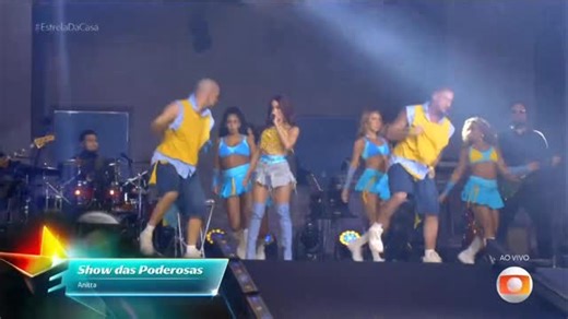 PRE-PA-RA! Anitta já começou seu show no #EstrelaDaCasa ao som do hit “Show das Poderosas”. Vai ser um hit atrás do outro! Estão assistindo? (🎥: @tvglobo) | Hugo Gloss