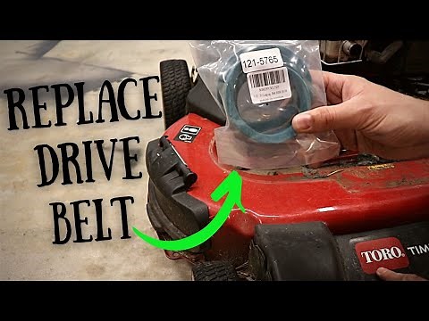 How To Replace PTO DRIVE BELT - Toro TimeMaster 30" Lawn Mower