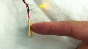 Single button, capacitive touch point, with digital output.