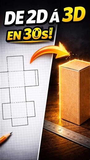 DIY Géométrie : Parallélépipède en 30 secondes #carton #diy #design