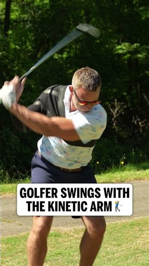 This arm sleeve is helping him stay protected on the golf course... 👀