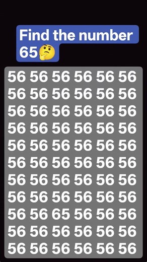 find the number 65 #puzzle #maths #mathstricks #iqtest #mathpuzzle #numberpuzzle #number #numbergame