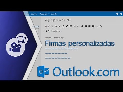 Crear firma personalizada para correo electrónico de Outlook y Hotmail