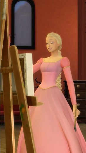 I recreated Barbie Rapunzel in The sims 4 #sims4 #barbie #mod