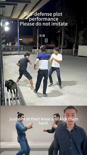 When an ordinary person is surrounded by two people, never fight with them#fighting #selfdefense