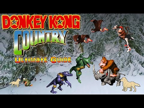 #DonkeyKong Donkey Kong Country - SNES - ULTIMATE GUIDE - ALL Levels, ALL Secrets, ALL Bonus, 101%!