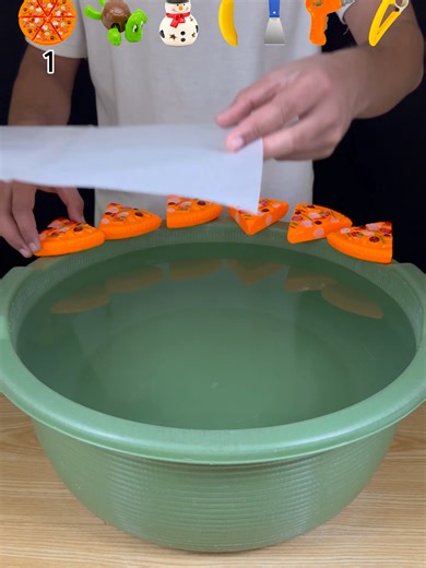 TRY TO GUESS HOW MANY TISSUE PAPER WILL FLOAT? #experiment #asmr #satisfyingvideos #asmrvideos #asmrsounds #water #waterexperiment #shorts #fypviralシ #unitedstates #unitedkindom #treanding #tissuepaper #fyp #science #scienceexperiment #pizza #turtle #banana #drill #cutters