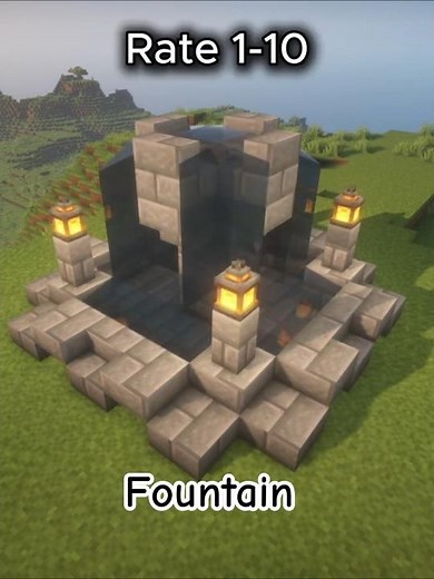 Minecraft Fountain Build: FAST & EASY Tutorial