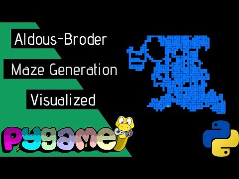 Aldous-Broder Maze Generation Algorithm - Pygame Visualization