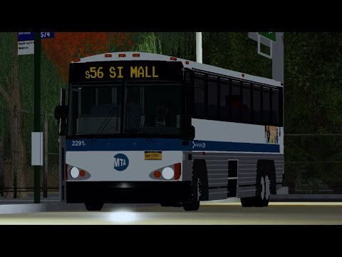 MTA Roblox: MCI D4500CT 2291 on the S56 to Staten Island Mall Ride from ETC!