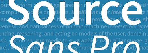Adobe releases Source Sans Pro, a new open source font