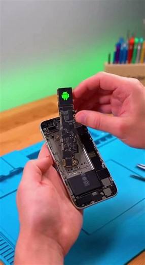 ¿IPHONE CON ANDROID? 🍎➡️🤖". #iphone #reparación #android
