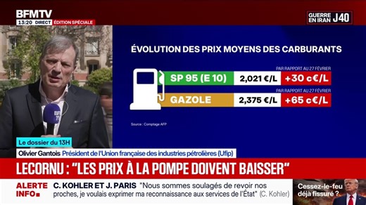 "Il y aura une baisse des prix à la pompe" d'ici un à deux jours, assure le président de l'Union française des industries pétrolières
