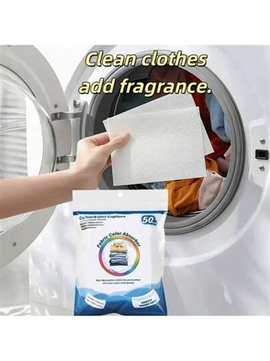1/50/100/200pcs Laundry Color Catcher Sheets - Dye Trapping & Anti-Transfer, And Septic, Perfect For Mixed Washes, Dirt And Stain Prevention For Clothes, Laundry Dyeing | Color Catching Sheets | Septic Laundry Laundry Room Laundry Sheets Tumble Dryer Ball Dryer Washing Machine Cleaner Colour Catcher Laundry Sheets | SHEIN
