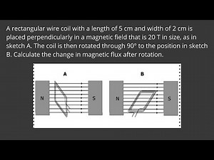 Electromagnetism grade 11 | How to calculate magnetic flux