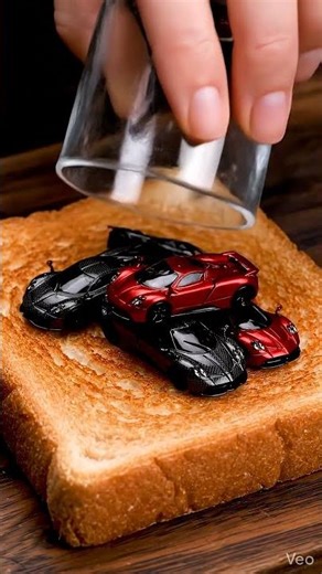 Pagani Huayra Falling on Bread 🍞 | Luxury Car ASMR #shorts