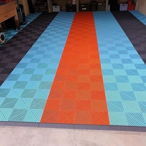 [Hot Item] Outdoor Modular Interlocking Multi-Use Deck Tile Simple Setup, No Toxic Fumes Garage Floor Covering