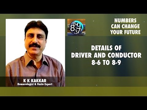 Details Of Driver And Conductor 8-6 To 8-9 I Numerology Numbers I Driver And Conductor Numbers