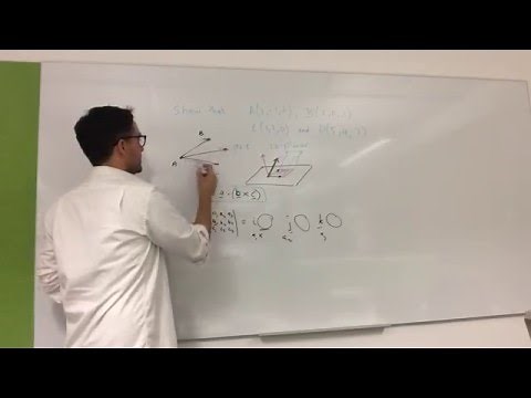 Show that 4 points are coplanar