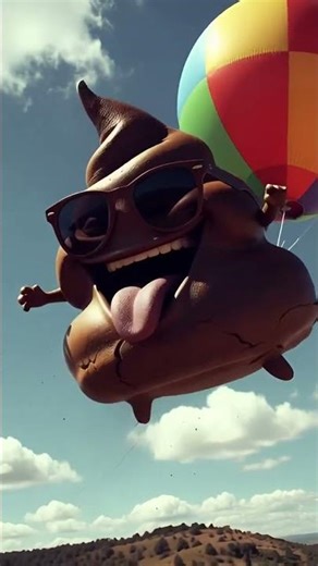 💩 Flying Poop Adventure Through the Sky ✨
