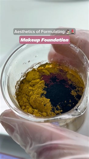 Aesthetics of Formulating: Makeup Foundation 👩🏻‍🔬💄 #cosmeticchemist #cosmeticscience