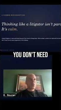 Master Calm: The Litigator's Secret for Workplace Success #shorts