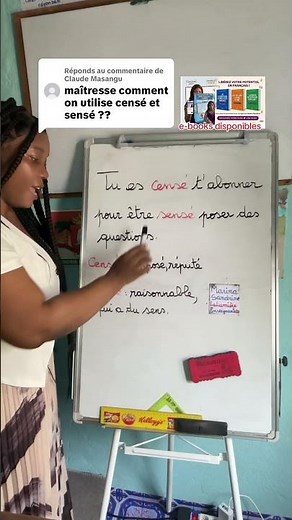 Voici la différence entre sensé et censé. #apprends #enseignante