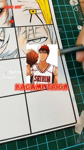 Drawing Kagami Taiga Eye from Kuroko No Basuke #kurokonobasket #kagamitaiga #fyp
