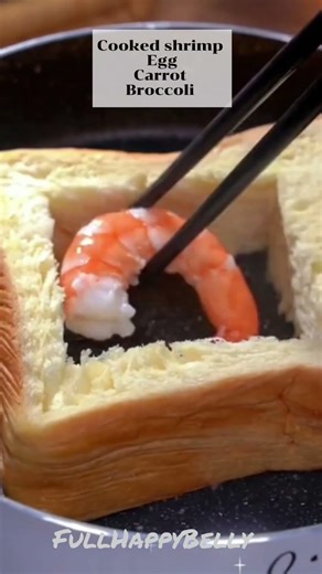 Tasty stuffed egg toast