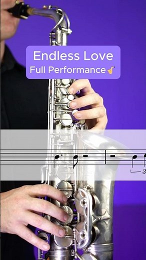 Endless Love on #saxophone - Full Performance 🎷 #sheetmusic #music #shorts
