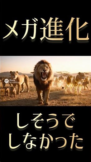 メガ進化しそうでしなかったライオンたち。 #shorts#lion#ライオンズ#メガ進化#dna#art#サバンナ