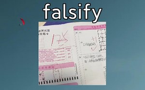 [专八词汇] falsify：vt. 伪造,篡改,歪曲 《铅笔的质感太棒了》