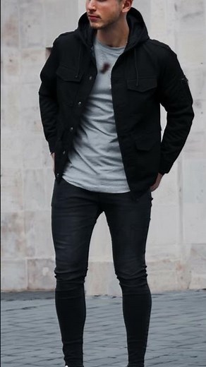 Mens Military Black M65 Field Jacket | Tactical Outerwear | Rugged Winter Style