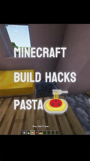 Minecraft Pasta Build Hacks 😱 Easy & Creative Ideas!