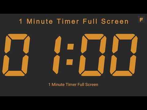 1 Minute Timer Full Screen