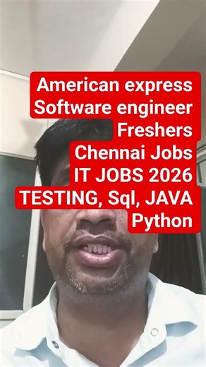 American Express Hiring Engineer I 2026 🔥 Chennai Jobs | Freshers & Experience