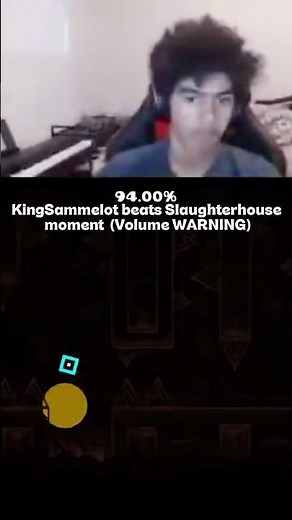 Kingsammelot beats Slaughterhouse moment #geometrydash