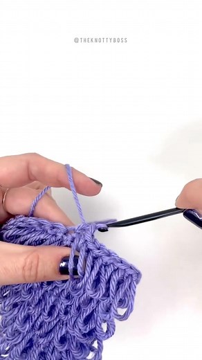 26K views · 69 reactions | Crochet loop stitch   theknottyboos | Knitting and Crochet | Facebook
