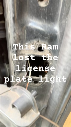 2015 Ram Promaster 3.6 no license plate light broken wire #ramcharger #ramtrucks #ramchargers #ram