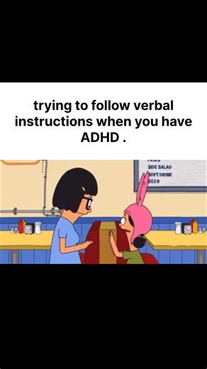 ADHD MOOD on Instagram: "Trying to follow verbal instructions with ADHD is like trying to download a file over WiFi that keeps disconnecting every 3 seconds. 😭📡 They’re like, “Okay, first you do this, then you go over there, then click that, then after that—” and my ADHD brain hears: “First you… white noise static Minecraft music bird sounds…” 💀 I’m standing there nodding like “Yeah, got it 👍” while my internal monologue is screaming: > Remember step 1. Wait, what was step 1. Do NOT ask them