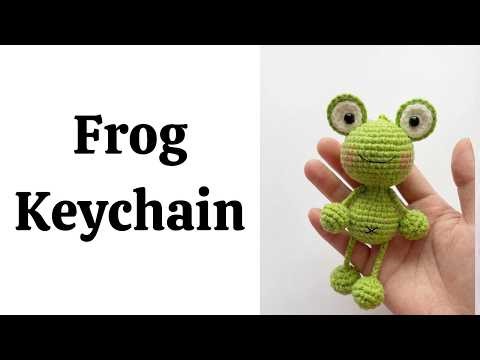 How to Crochet a Frog Keychain 🐸 | Easy Amigurumi Tutorial for Beginners