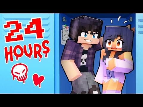 24 HOURS in a LOCKER In Minecraft!