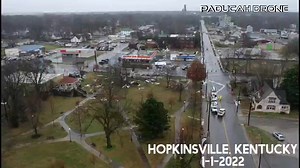 4K views · 53 reactions | The US National Weather Service Paducah Kentucky confirms an estimated EF-2 #tornado, with peak wind near 115 mph, and a path of 125 yards, caused this damage, in #Hopkinsville, #KY. Paducah Drone | Jason Lindsey aka "Mr. Science" with Hooked on Science | Facebook