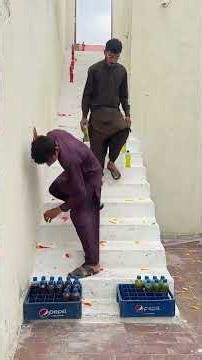 New combination orange vs yellow balloons and amazing bottle collection task #foryoupage #video