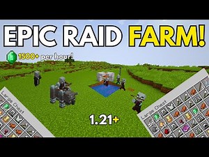 Minecraft 1.21+ Raid Farm: 1500 Emeralds/Hour (EASY & AFK Tutorial)