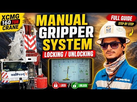 Xcmg 160 TON Manual Telescoping Boom & Gripper Lock/Unlock ⚠️ Emergency Use | 
