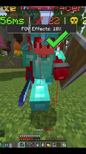 Pro Players Use THESE Settings #minecraft #pvp #shorts
