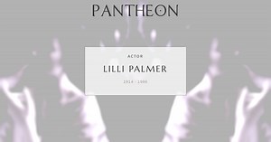 Lilli Palmer Biography | Pantheon
