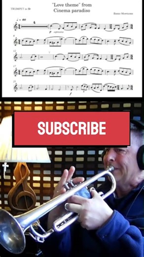 "Cinema Paradiso - Love theme" - E. #morricone #highnotes #trumpet #playalong