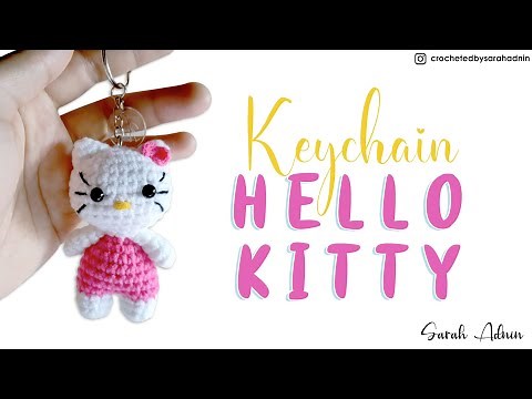 How to crochet : Keychain Hello Kitty